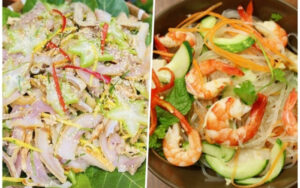 Các món nộm và chạo